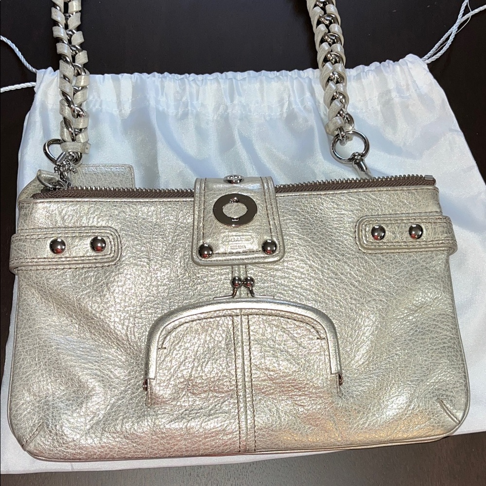 Coach Metallic Shoulder Bag - Picture 12 of 14